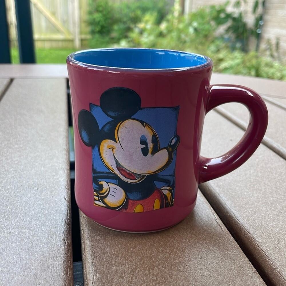 Walt Disney Mickey Mouse Mug Burgundy